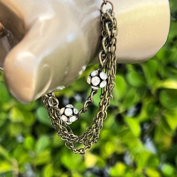 "Druzy" Bronze Chain Bracelet - Picture 3 of 10